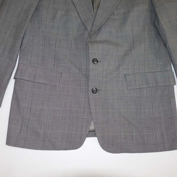 Hart Schaffner Marx Men's 2 Button Suit Size 42 Regular 35 x 29 Gray 100% Wool - Picture 7 of 15